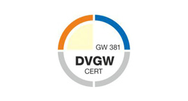 DVGW-zertifiziert: GW 381